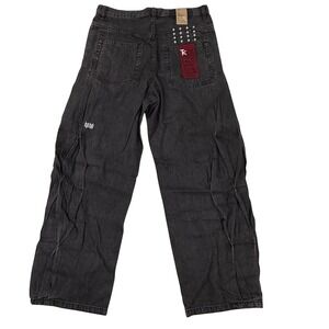 Ksubi Trippie Redd Maxx Accordion Black Wide Leg Jeans MTR24DJ008 Mens 31 NEW